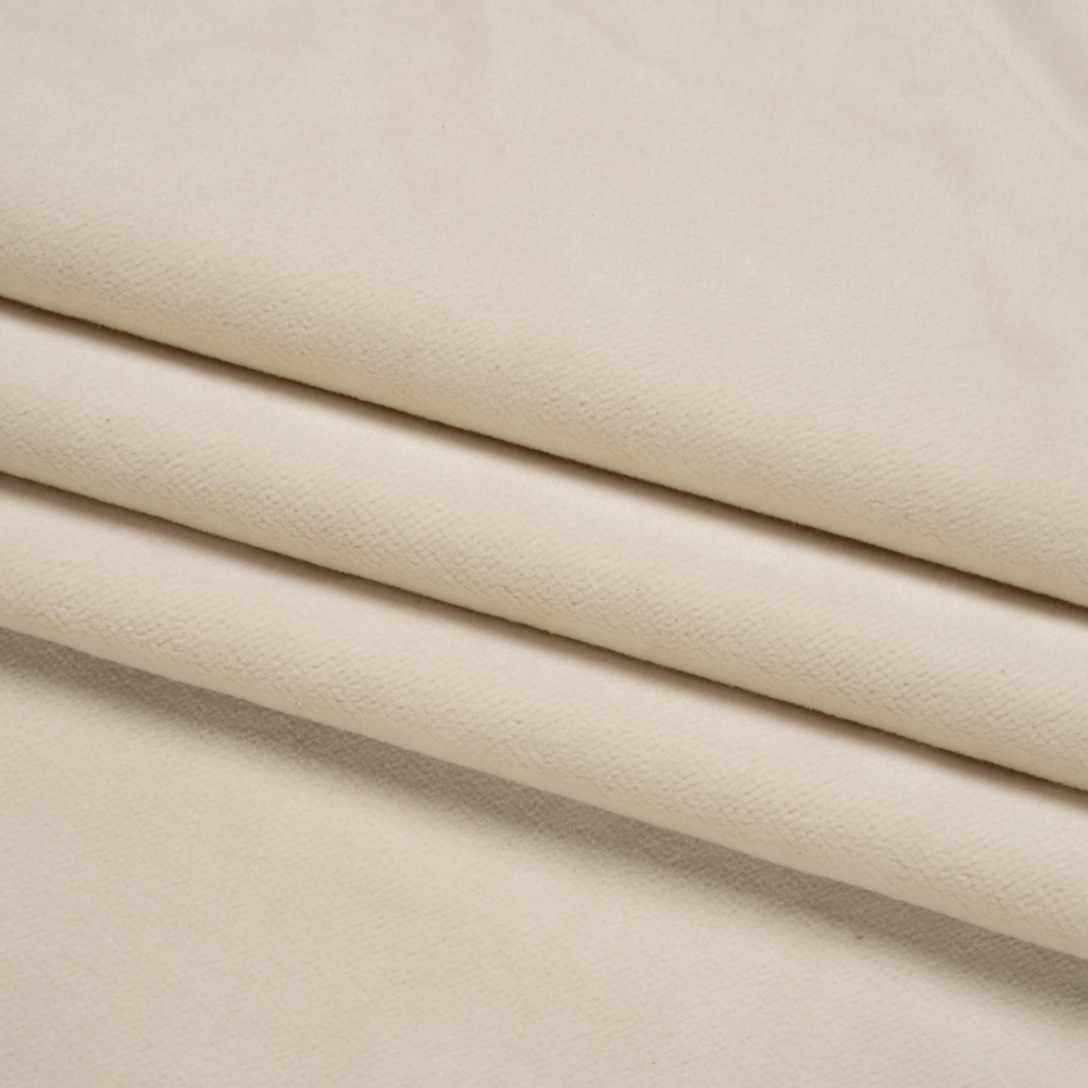 Cotton and Polyester Upholstery Velvet – Creme – Banton Collection Cotton and Polyester Upholstery Velvet – Creme – Banton Collection