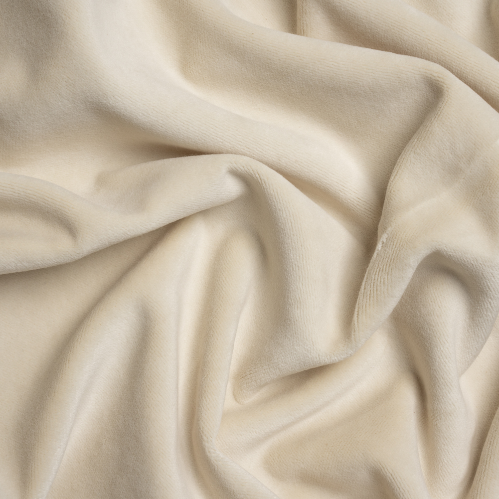 Cotton and Polyester Upholstery Velvet – Creme – Banton Collection Cotton and Polyester Upholstery Velvet – Creme – Banton Collection
