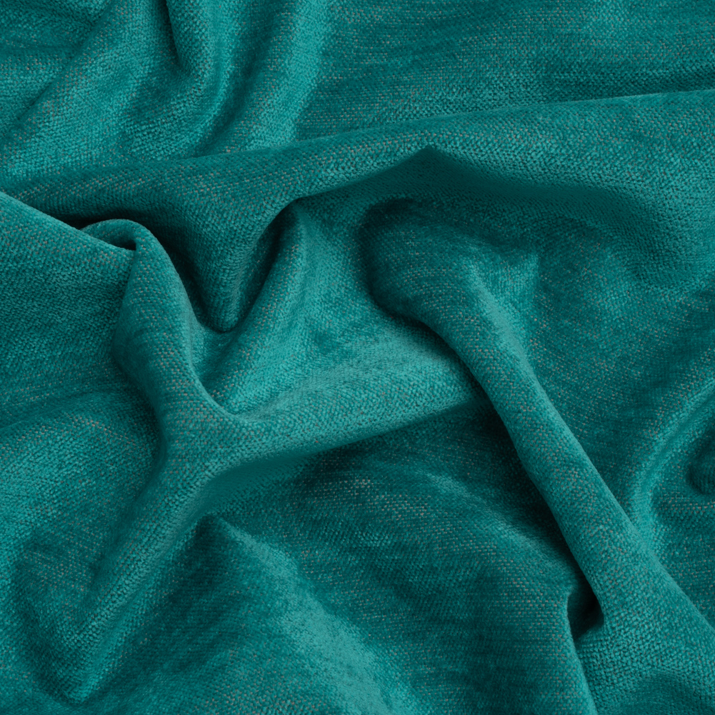 Upholstery Chenille with Latex Backing – Turquoise – Tonnet Collection Upholstery Chenille with Latex Backing – Turquoise – Tonnet Collection