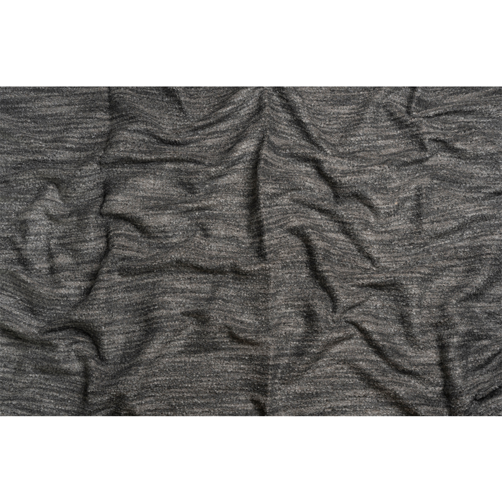 Plush Upholstery Boucle – Graphite Striated – Avenir Collection Plush Upholstery Boucle – Graphite Striated – Avenir Collection