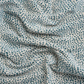 Upholstery Chenille – Teal Spotted – Remus Collection Upholstery Chenille – Teal Spotted – Remus Collection