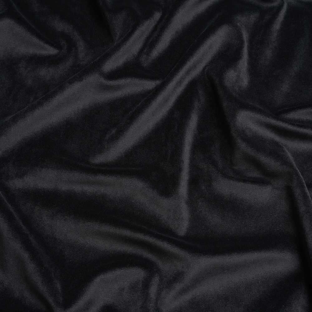 Polyester Velvet for Home Decor – Black – Thornton Collection Polyester Velvet for Home Decor – Black – Thornton Collection
