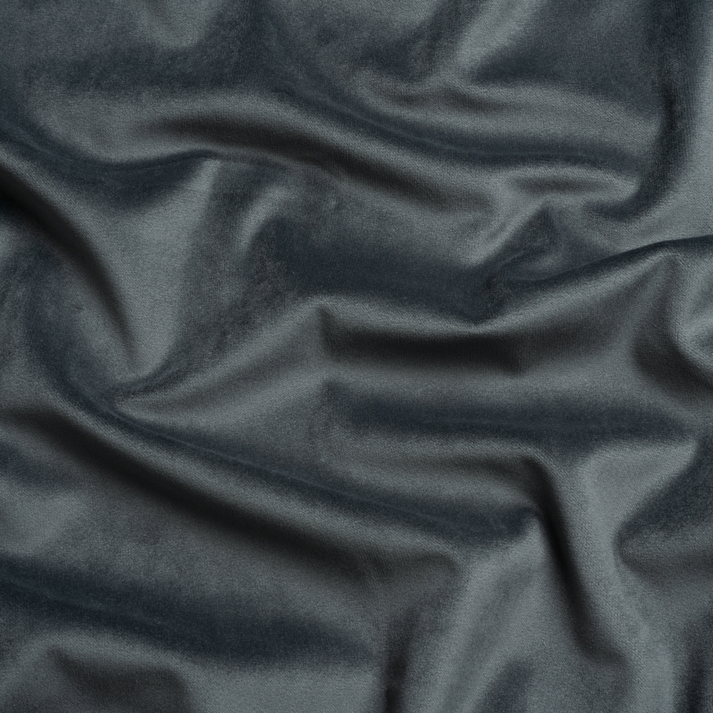Polyester Velvet for Home Decor – Steel – Thornton Collection Polyester Velvet for Home Decor – Steel – Thornton Collection