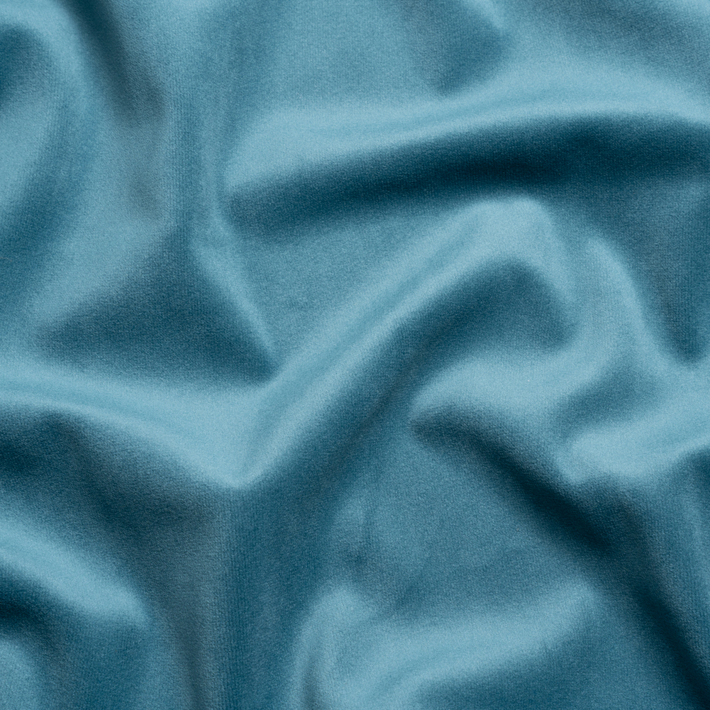 Polyester Velvet for Home Decor – Peaking Blue – Thornton Collection Polyester Velvet for Home Decor – Peaking Blue – Thornton Collection