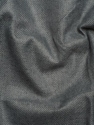 Blackout Polyester Drapery Twill – Heathered Graphite Herringbone Stripes – Tillery Collection Blackout Polyester Drapery Twill – Heathered Graphite Herringbone Stripes – Tillery Collection