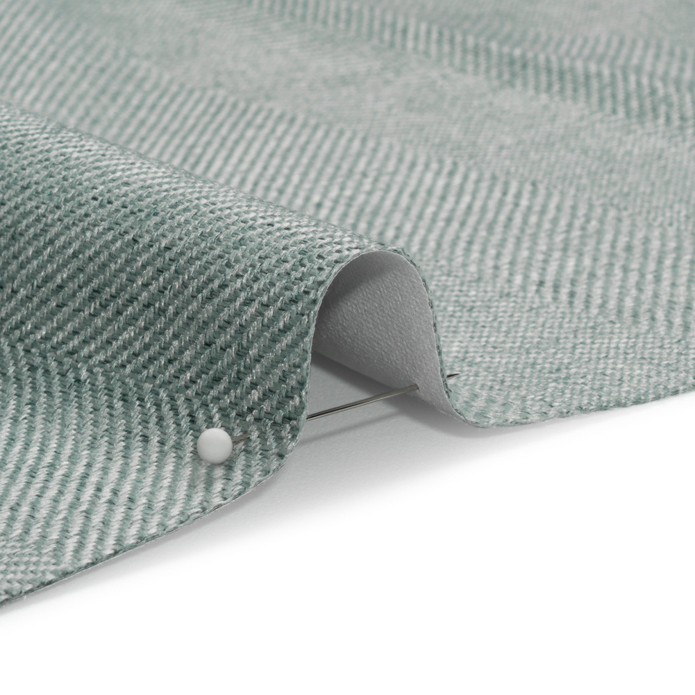 Blackout Polyester Drapery Twill – Heathered Mist Herringbone Stripes – Tillery Collection Blackout Polyester Drapery Twill – Heathered Mist Herringbone Stripes – Tillery Collection