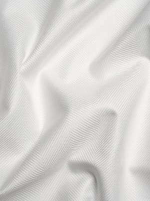 Blackout Polyester Drapery Twill – Heathered White Herringbone Stripes – Tillery Collection Blackout Polyester Drapery Twill – Heathered White Herringbone Stripes – Tillery Collection
