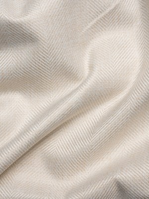 Blackout Polyester Drapery Twill – Heathered Pearl Herringbone Stripes – Tillery Collection Blackout Polyester Drapery Twill – Heathered Pearl Herringbone Stripes – Tillery Collection