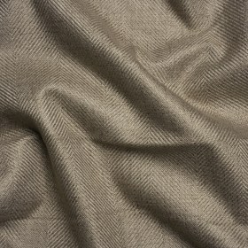 Blackout Polyester Drapery Twill – Heathered Walnut Herringbone Stripes – Tillery Collection Blackout Polyester Drapery Twill – Heathered Walnut Herringbone Stripes – Tillery Collection