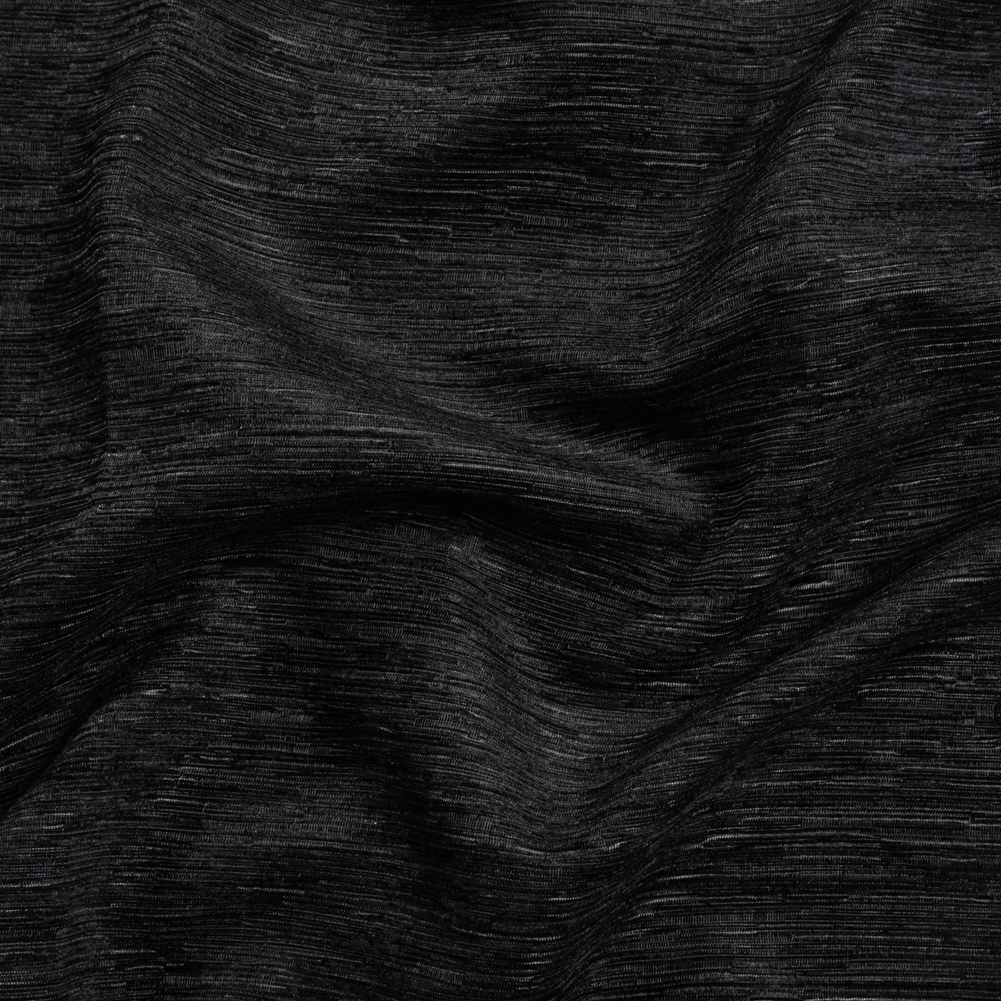 Luxe Home Decor Chenille 110″ – Black Striated – Mayberry Collection Luxe Home Decor Chenille 110″ – Black Striated – Mayberry Collection