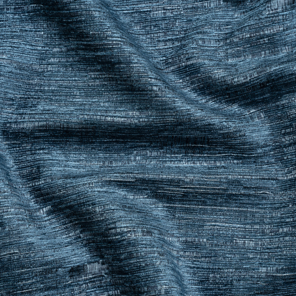 Luxe Home Decor Chenille 110″ – Blue Steel Striated – Mayberry Collection Luxe Home Decor Chenille 110″ – Blue Steel Striated – Mayberry Collection