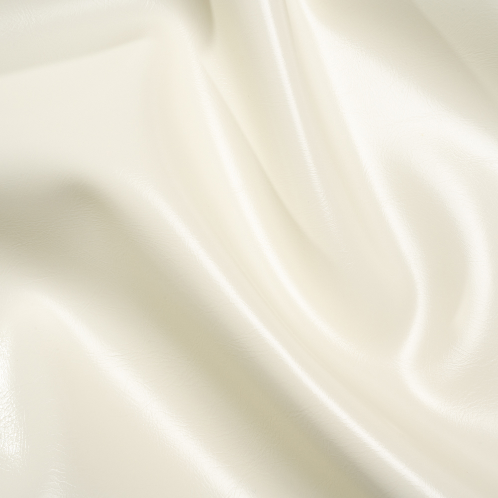 Upholstery Faux Leather with Brushed Fabric Backing – White – Alida Collection Upholstery Faux Leather with Brushed Fabric Backing – White – Alida Collection