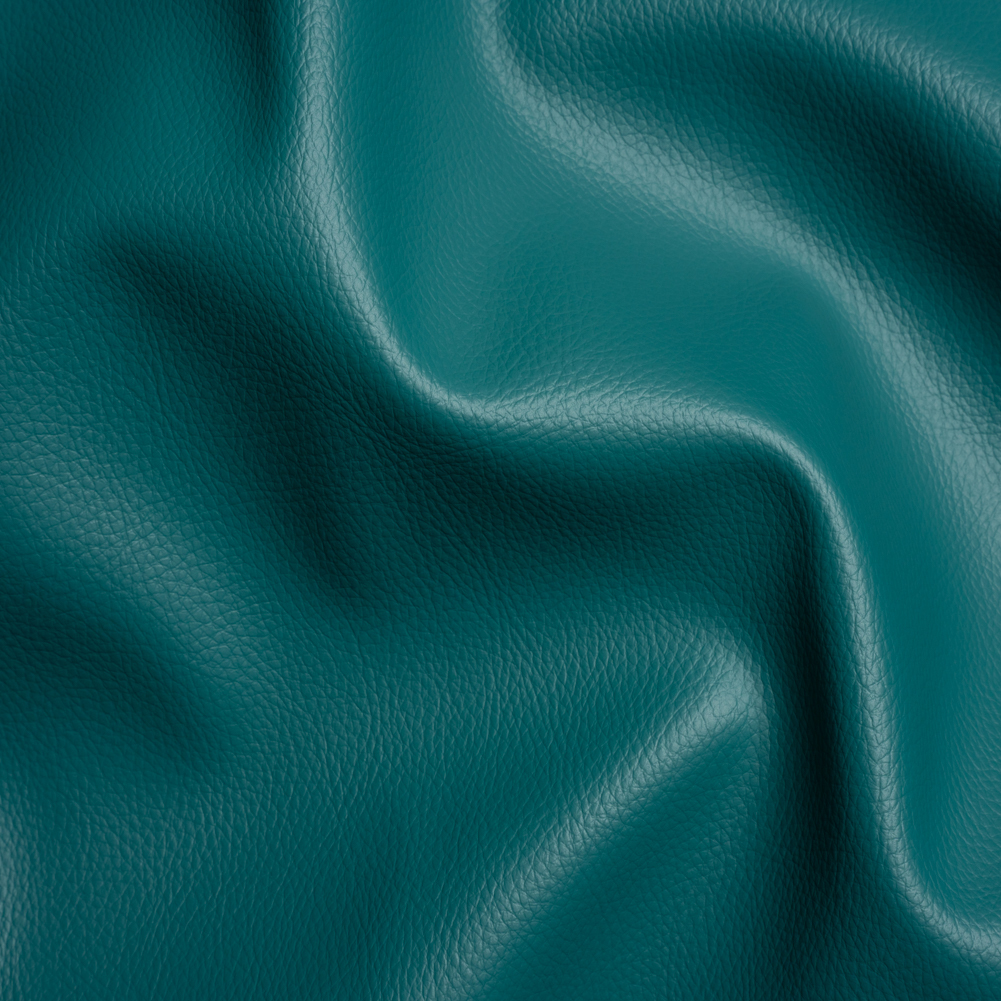 Outdoor Upholstery Faux Leather – Intense Teal Pebbled – Macoun Collection Outdoor Upholstery Faux Leather – Intense Teal Pebbled – Macoun Collection