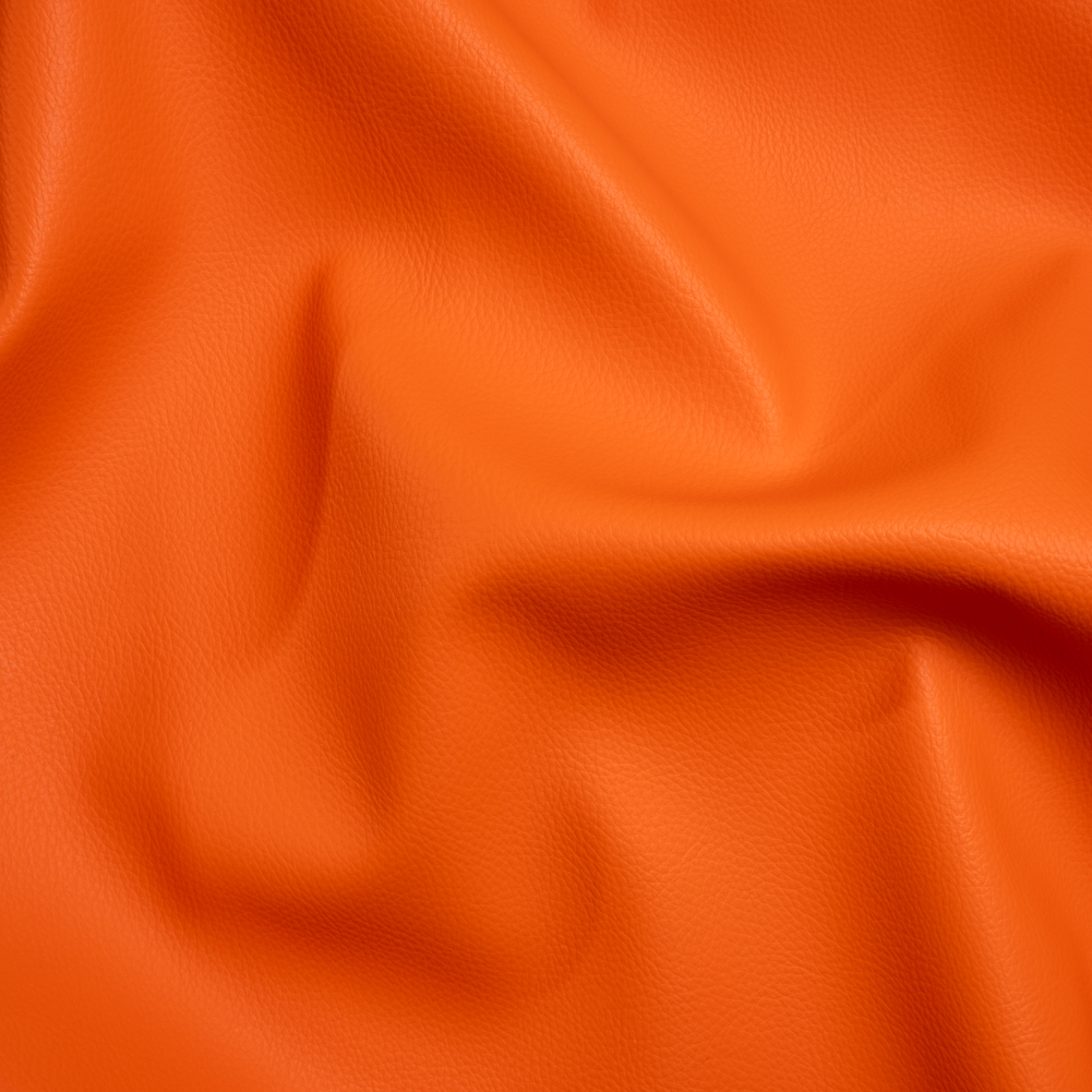 Outdoor Upholstery Faux Leather – Tangerine Pebbled – Macoun Collection Outdoor Upholstery Faux Leather – Tangerine Pebbled – Macoun Collection
