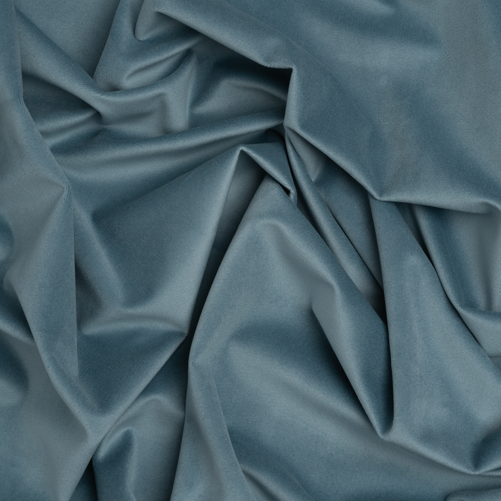 Polyester Upholstery Microvelvet – Sky Blue – Ramsey Collection Polyester Upholstery Microvelvet – Sky Blue – Ramsey Collection