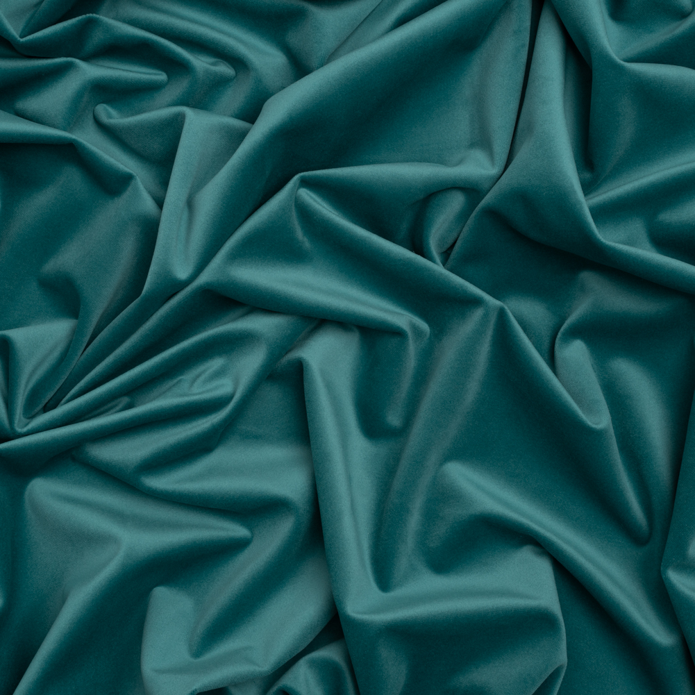Polyester Upholstery Microvelvet – Teal – Ramsey Collection Polyester Upholstery Microvelvet – Teal – Ramsey Collection