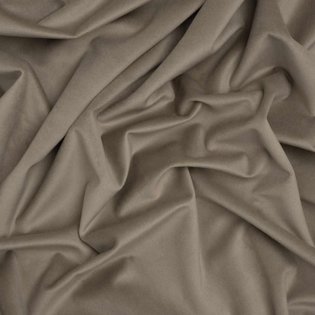 Polyester Upholstery Microvelvet – Light Taupe – Ramsey Collection Polyester Upholstery Microvelvet – Light Taupe – Ramsey Collection