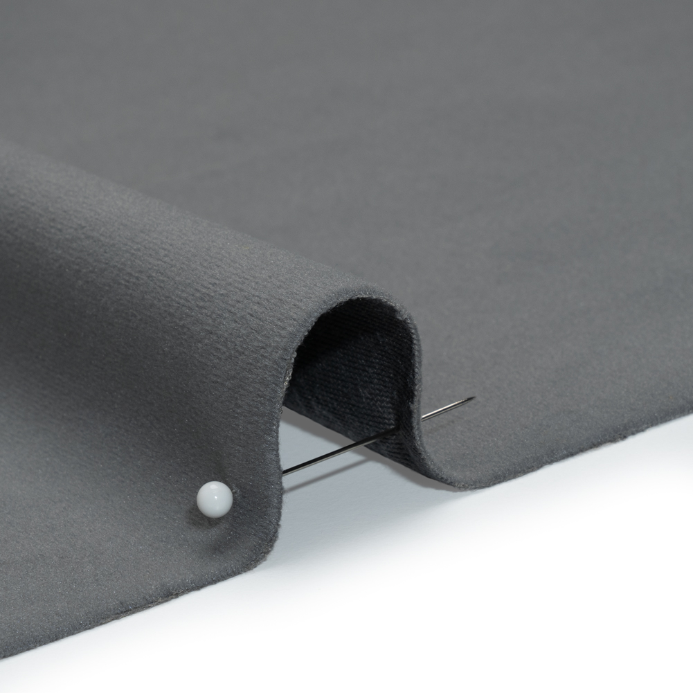 Polyester Upholstery Microvelvet – Poppy Seed Gray – Ramsey Collection Polyester Upholstery Microvelvet – Poppy Seed Gray – Ramsey Collection