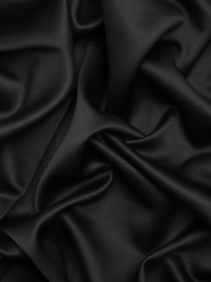 Double Faced Drapery Satin 110″ Fire Retardant Dimout – Black – Brunswick Collection Double Faced Drapery Satin 110″ Fire Retardant Dimout – Black – Brunswick Collection