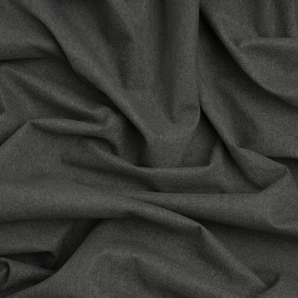 Blackout Brushed Drapery Woven, Flame Retardant – Charcoal – Iona Collection Blackout Brushed Drapery Woven, Flame Retardant – Charcoal – Iona Collection