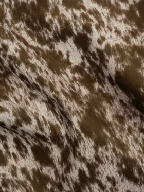 Upholstery Micro Velvet with Woven Backing – Brown and Cream Cheetah Spots Upholstery Micro Velvet with Woven Backing – Brown and Cream Cheetah Spots