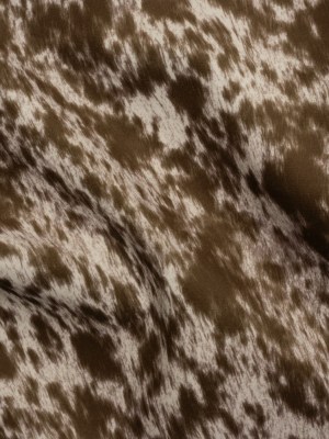 Upholstery Micro Velvet with Woven Backing – Brown and Cream Cheetah Spots Upholstery Micro Velvet with Woven Backing – Brown and Cream Cheetah Spots