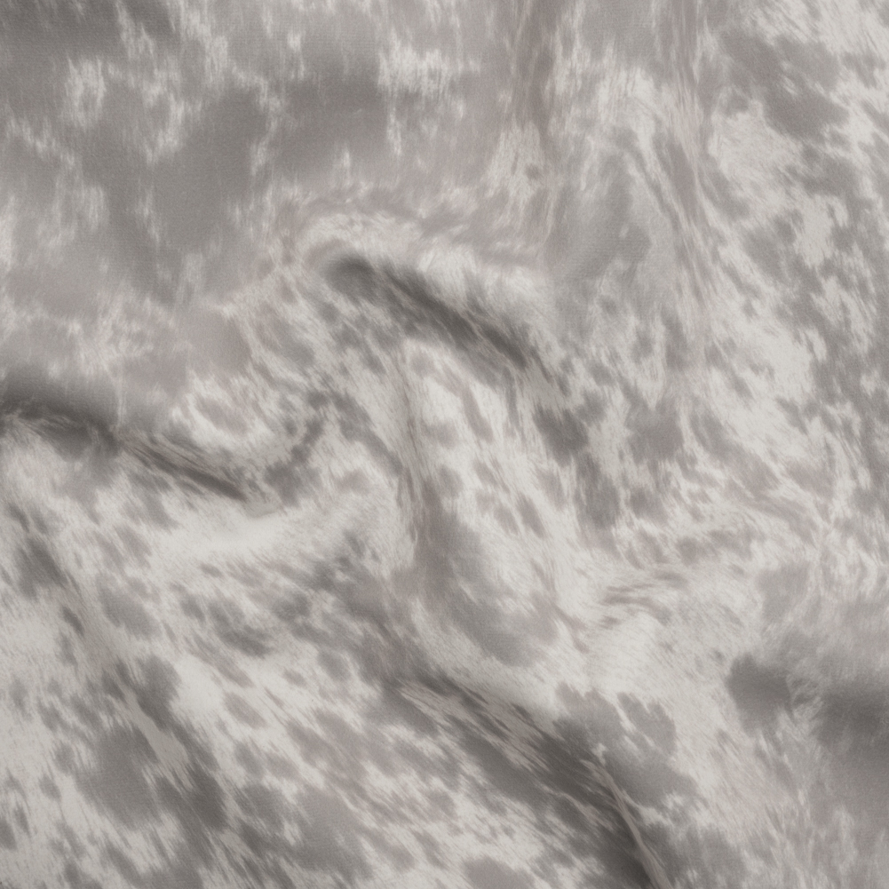 Upholstery Micro Velvet with Woven Backing – Gray and Cream Cheetah Spots Upholstery Micro Velvet with Woven Backing – Gray and Cream Cheetah Spots