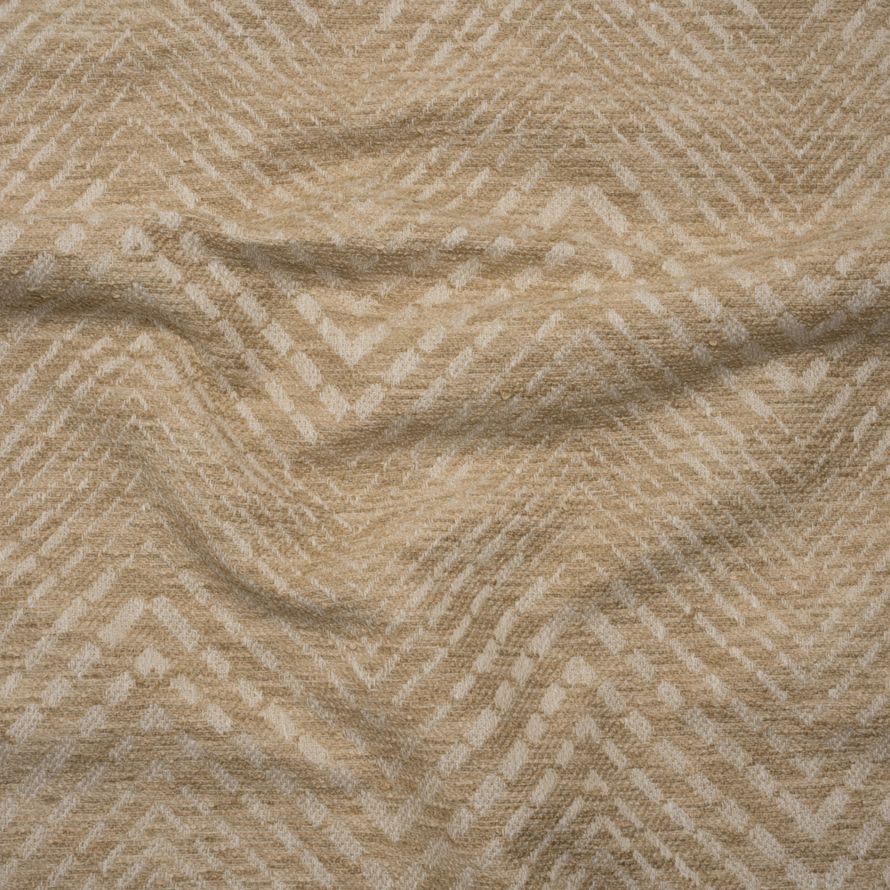 Tweedy Boucle Upholstery Jacquard – Sand Chevrons – Linz Collection Tweedy Boucle Upholstery Jacquard – Sand Chevrons – Linz Collection
