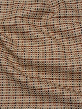 Basketweave Upholstery Fabric – Spice Plaid Basketweave Upholstery Fabric – Spice Plaid