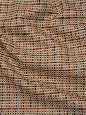Basketweave Upholstery Fabric – Spice Plaid Basketweave Upholstery Fabric – Spice Plaid