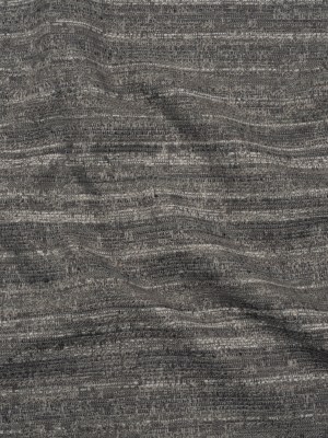 Chenille Upholstery Woven – Charcoal Striated Chenille Upholstery Woven – Charcoal Striated