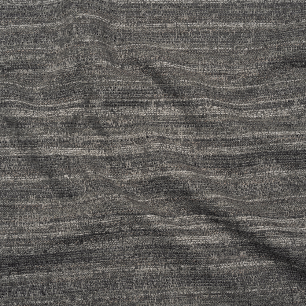 Chenille Upholstery Woven – Charcoal Striated Chenille Upholstery Woven – Charcoal Striated