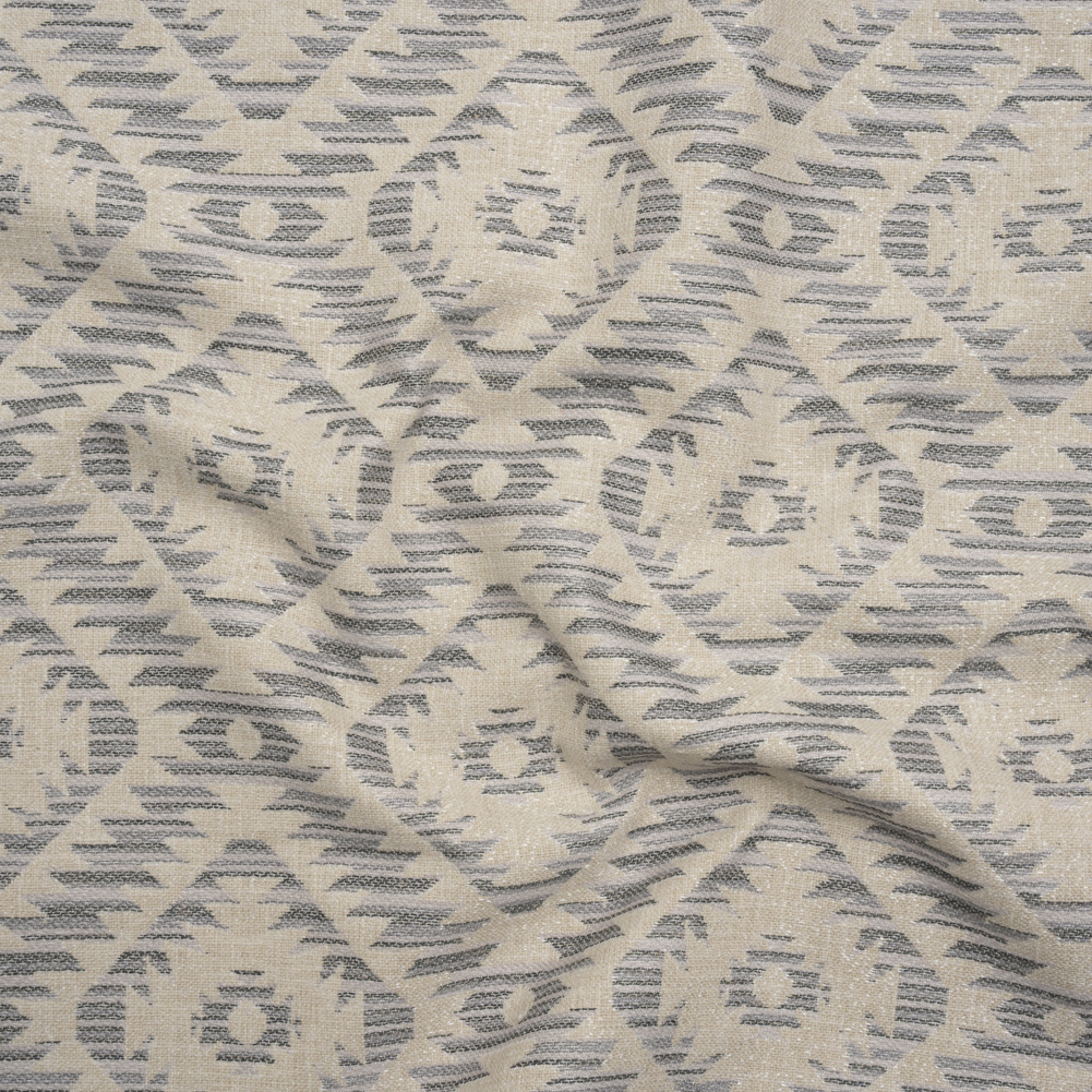 Upholstery Jacquard – Stone Southwestern Diamonds – Marana Collection Upholstery Jacquard – Stone Southwestern Diamonds – Marana Collection