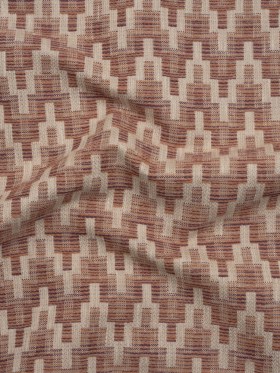 Upholstery Jacquard – Rose Geometric Zig Zags – Cedarvale Collection Upholstery Jacquard – Rose Geometric Zig Zags – Cedarvale Collection
