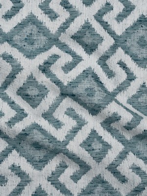Upholstery Jacquard – Sky Light Greek Key Diamonds – Nikaia Collection Upholstery Jacquard – Sky Light Greek Key Diamonds – Nikaia Collection