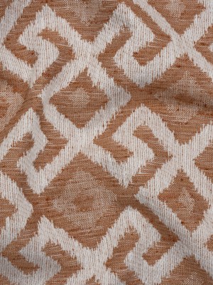Upholstery Jacquard – Spice Greek Key Diamonds – Nikaia Collection Upholstery Jacquard – Spice Greek Key Diamonds – Nikaia Collection