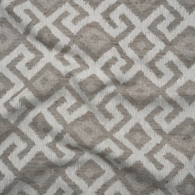 Upholstery Jacquard – Gray Greek Key Diamonds – Nikaia Collection Upholstery Jacquard – Gray Greek Key Diamonds – Nikaia Collection