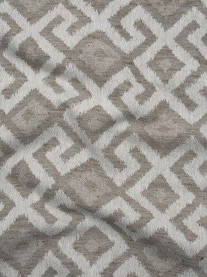 Upholstery Jacquard – Gray Greek Key Diamonds – Nikaia Collection Upholstery Jacquard – Gray Greek Key Diamonds – Nikaia Collection
