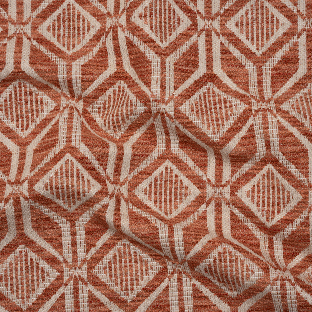 Upholstery Jacquard – Spice Diamonds and Squares Geometric – Sunne Collection Upholstery Jacquard – Spice Diamonds and Squares Geometric – Sunne Collection