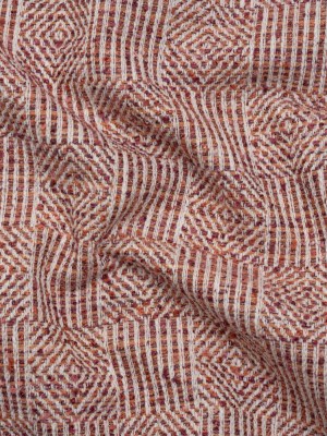Tweedy Boucle Upholstery Jacquard – Rose Diamond and Stripe Checks – Damietta Collection Tweedy Boucle Upholstery Jacquard – Rose Diamond and Stripe Checks – Damietta Collection