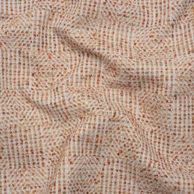 Tweedy Boucle Upholstery Jacquard – Spice Diamond and Stripe Checks – Damietta Collection Tweedy Boucle Upholstery Jacquard – Spice Diamond and Stripe Checks – Damietta Collection