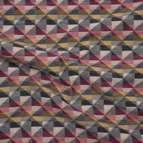 Lightweight Upholstery Jacquard – Rubus Triangles and Squares Lightweight Upholstery Jacquard – Rubus Triangles and Squares