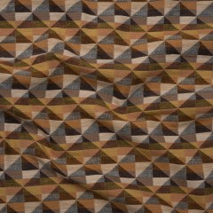 Lightweight Upholstery Jacquard – Spice Triangles and Squares Lightweight Upholstery Jacquard – Spice Triangles and Squares