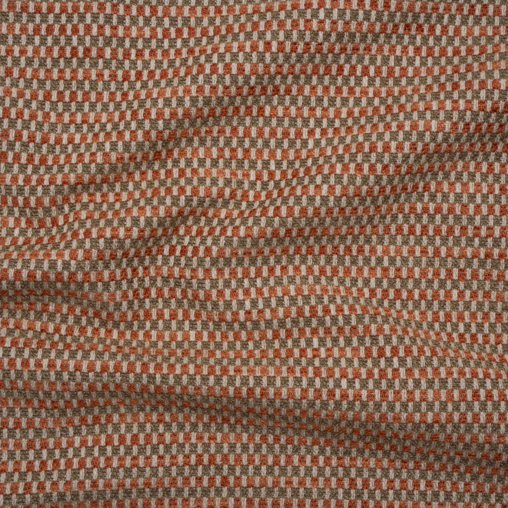 Tweedy Upholstery Jacquard – Spice Basketweave Checks – Gavarnie Collection Tweedy Upholstery Jacquard – Spice Basketweave Checks – Gavarnie Collection