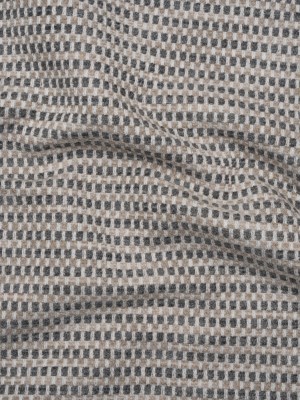Tweedy Upholstery Jacquard – Stone Basketweave Checks – Gavarnie Collection Tweedy Upholstery Jacquard – Stone Basketweave Checks – Gavarnie Collection