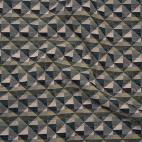 Lightweight Upholstery Jacquard – Juniper Triangles and Squares Lightweight Upholstery Jacquard – Juniper Triangles and Squares