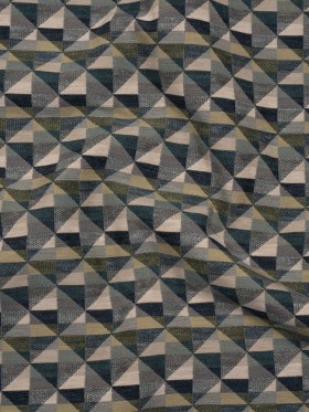 Lightweight Upholstery Jacquard – Juniper Triangles and Squares Lightweight Upholstery Jacquard – Juniper Triangles and Squares