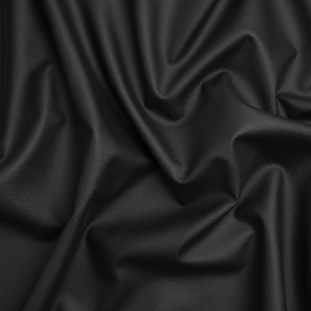 Upholstery Faux Leather Vinyl with Foam Backing – Onyx – Mitchell Collection Upholstery Faux Leather Vinyl with Foam Backing – Onyx – Mitchell Collection