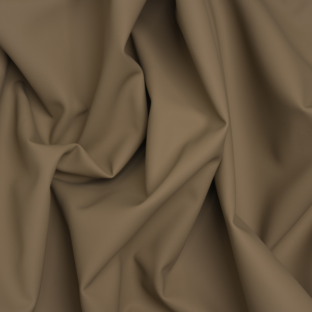 Upholstery Faux Leather Vinyl with Foam Backing – Taupe – Mitchell Collection Upholstery Faux Leather Vinyl with Foam Backing – Taupe – Mitchell Collection