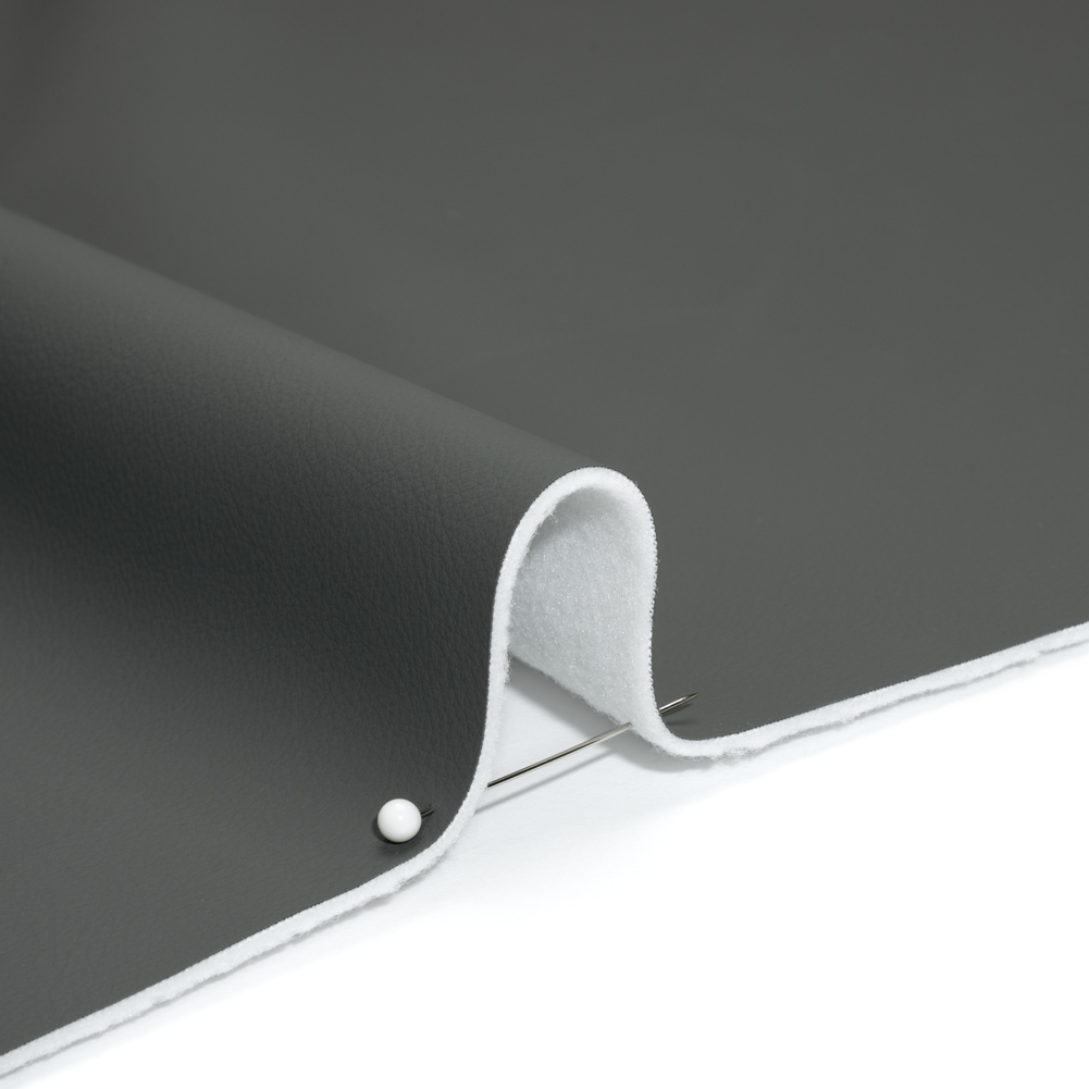 Upholstery Faux Leather Vinyl with Foam Backing – Thunder – Mitchell Collection Upholstery Faux Leather Vinyl with Foam Backing – Thunder – Mitchell Collection